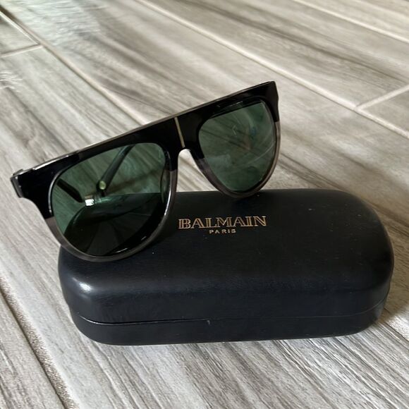 Balmain Accessories - Balmain Paris Black/Grey/Silver Sunglasses Glasses